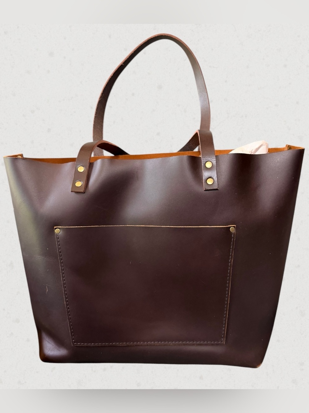 Portland Leather Grizzly Oversized Tote